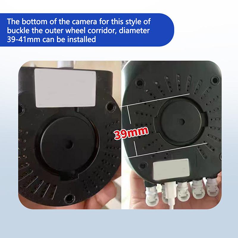 Supporto da Parete Senza Fori per Fotocamera Supporto e Base in Plastica ABS per Fotocamera Cloud Accessori per Sorveglianza di Sicurezza