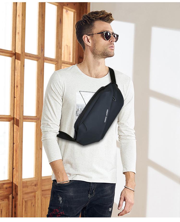 Men's Multifunctional Crossbody Chest Bag for Running, Cycling, and Outdoor Sports