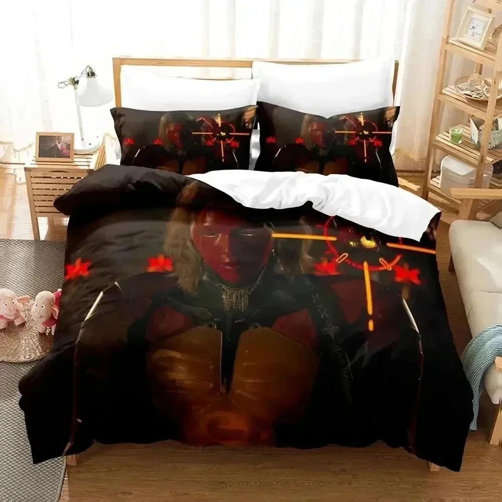 3D Print Death Stranding Bedding Set Duvet Cover Bed Set Quilt Cover Pillowcase Comforter King Queen Size Boys Adult Bedding Set