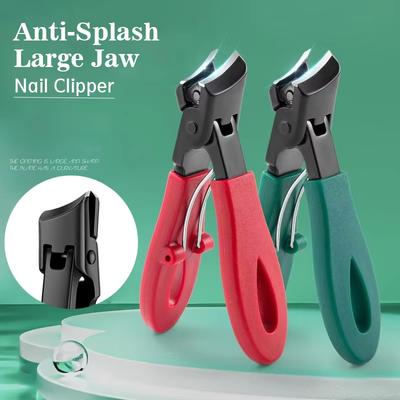 Portable Nail Clippers Stainless Steel Nail Manicure Trimmer Tool Painless Fingernail Pedicure Accessory Splash-proof Clipper