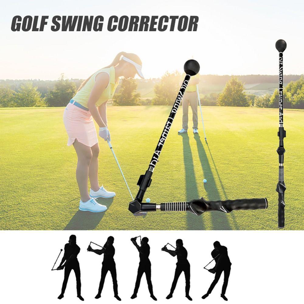 

Golf Corrector Practice Swing Trainer Aid Golf Swing Training Aid Stick Golf Swing Aligners чорний