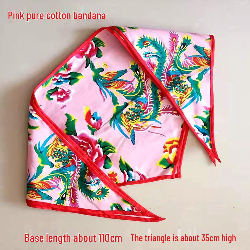 Nordöstliches ethnisches florales Bandana: Frühling-Herbst Hip Hop Quadratisches Halstuch