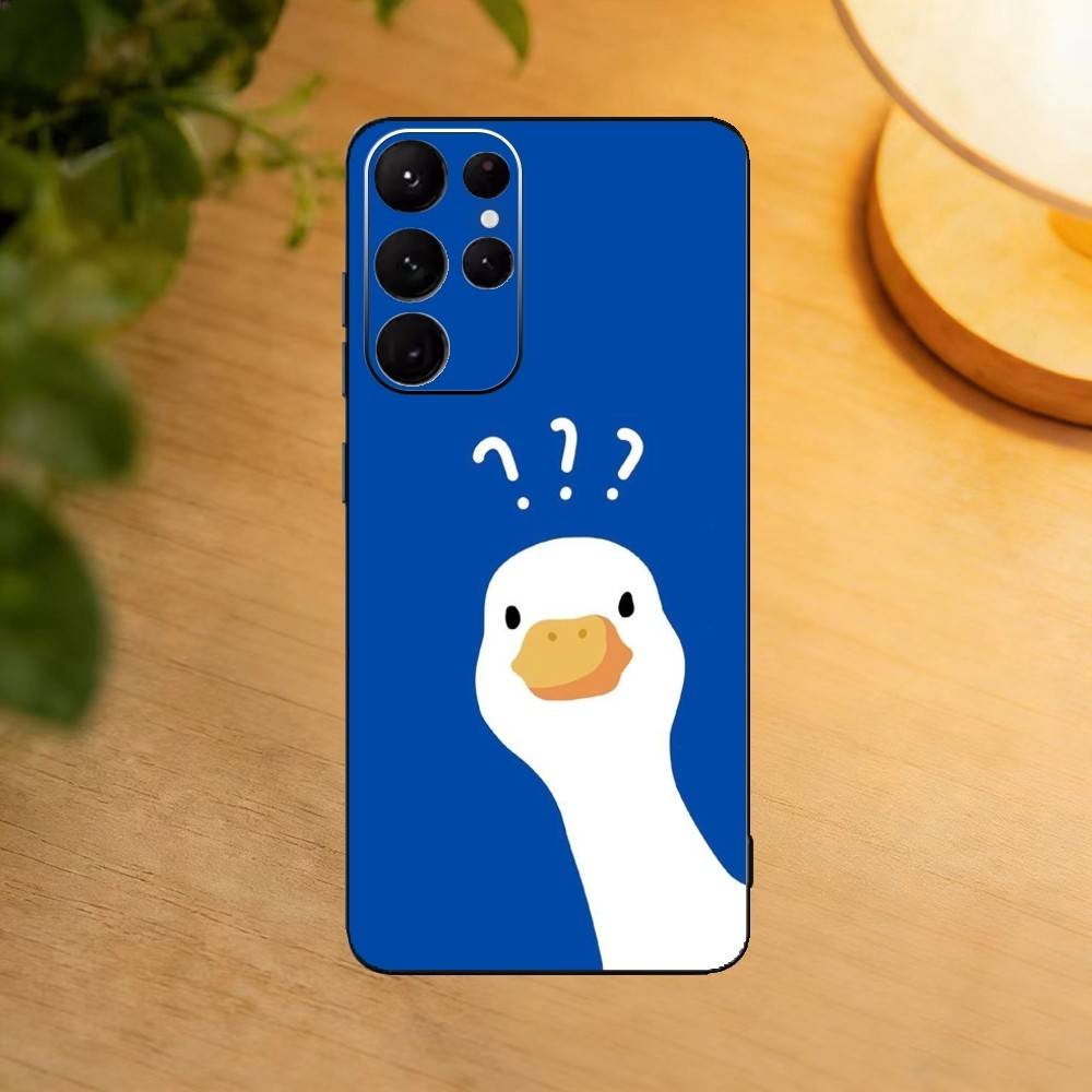 Cartoon Cute G-Goose phone Case For Samsung S25,24,21,22,23,30,Ultra,20,Plus,Fe,Lite,Note Soft Black Cover Samsung S205G