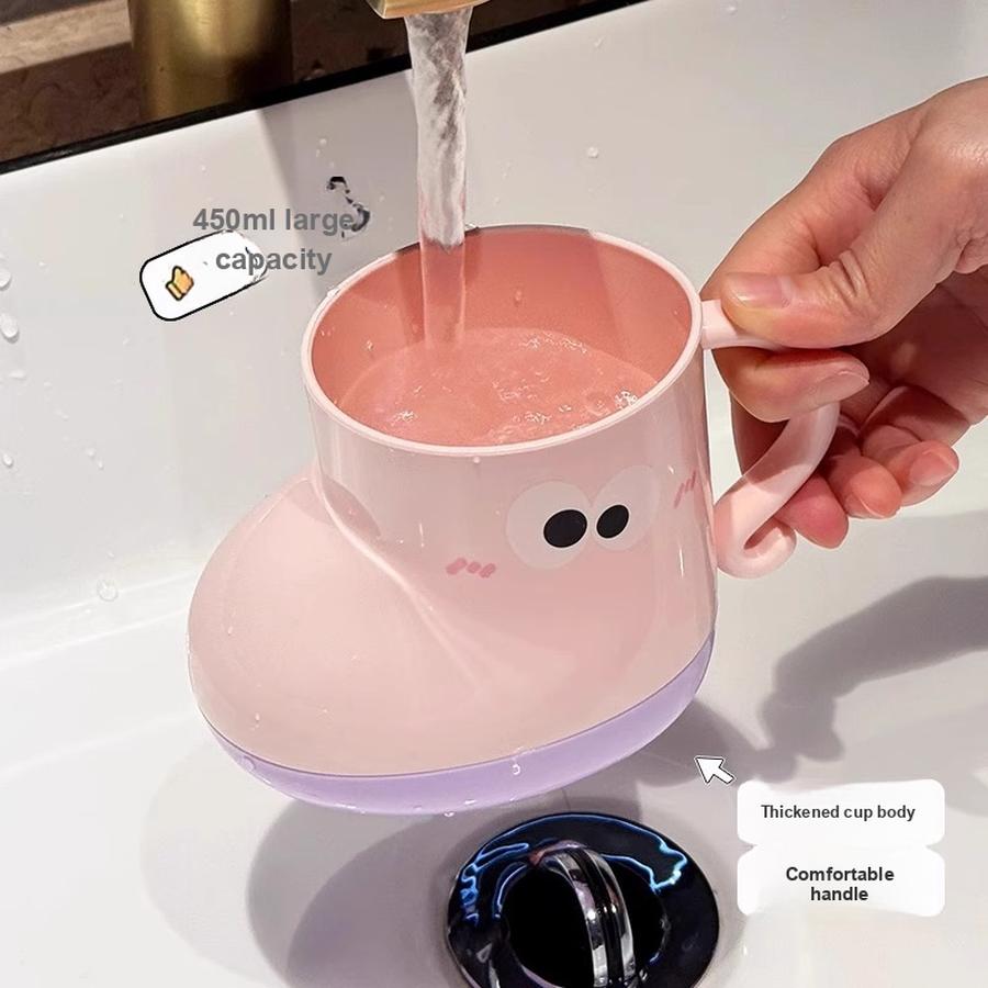 Mini Baby Cup with Toothbrush Holder, Children's Rinse Cup, Couple's Gift, Student, Cartoon Toothbrush Cup