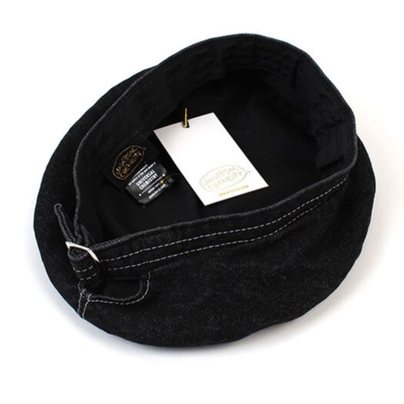 Universal chemistry Belted Black Denim Beret