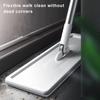 Flat Squeeze Mop Bucket Set with Long Handle 360-Degree Rotation Dry Wet Use Tile Floor Cleaning Mop with Wringer Kit
