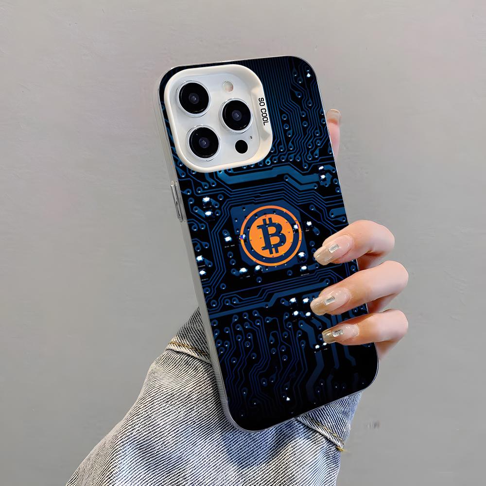 Bitcoin Phone Case For IPhone 17 Pro Max 15 Pro 16 14 Plus 12 13 Mini 11 Pro Shockproof Colorful Cover