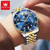 OLEVS Herrenuhr Luxus Original Quarzuhr Trendy Fashion Marke Automatische Datum Wasserdichte Herrenuhr