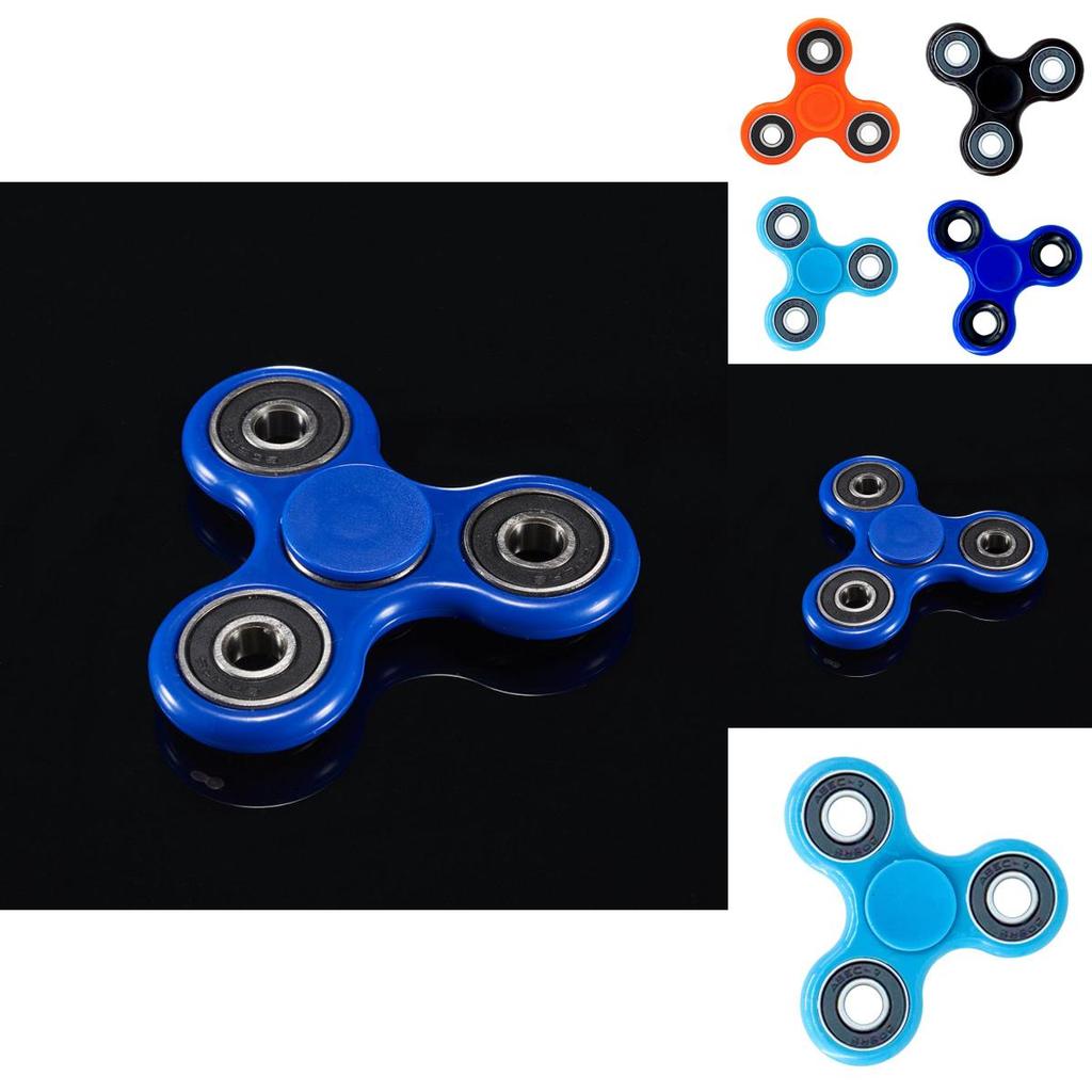 Elegant Wood Hand Spinner Tri Fidget Ceramic Ball Desk Toy For Stress Relief