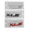 RE02Metal XLE Logo Letters Car Rear Trunk Emblem Badge Sticker Decals For Toyota Sienna RAV4 Corolla Camry Car Styling Accessories