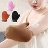 Self Tanning Mitt Waterproof Oilproof Self Tanner Applicator Kit Double-layered Soft Fabric Self Tanning Brush Double-Sided Back Self Tanning Glove