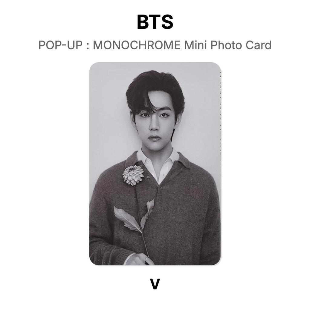BTS SURGIR : TARJETA FOTOGRÁFICA MINI MONOCROMÁTICA Fotocarte Oficial