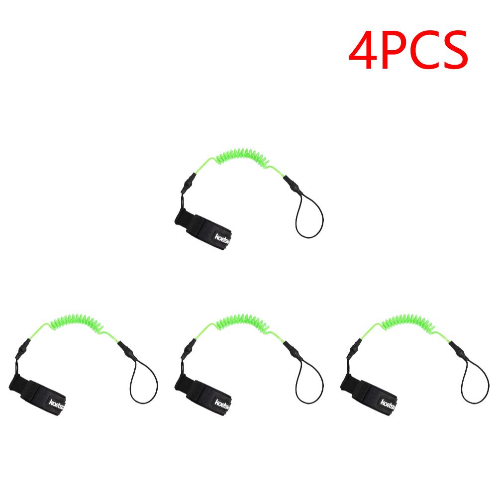 Coiled Bodyboarding Leash TPU Material Strong Cord Stand UP Paddle Board Leg Rope Stretchable for Fishing Tools Rods Strap