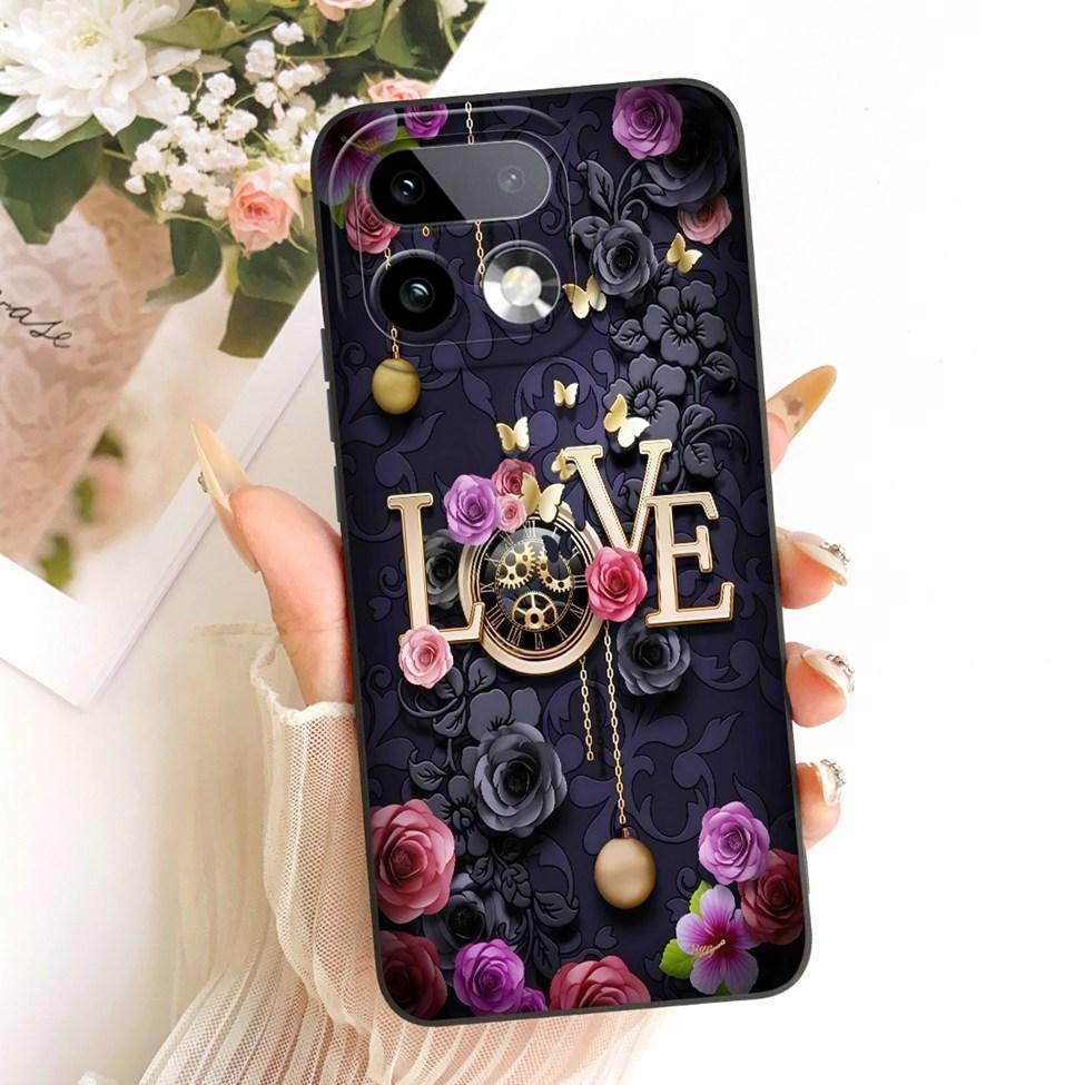 For Realme 16 Pro Plus Case Cover Cute Kawaii Luxury Fashion Flowers Painted Silicone Casing For Realme RMX5131