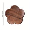 Walnut Wood Coaster Flower Petal Cushion Kungfu Tea Cup Mat Home Resistant Drink Mat Coffee Cup Pad Table Decorative