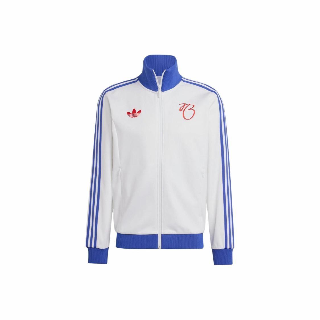 adidas Men s Casual Sports Three-Stripes Stand Collar Long-Sleeve Jacket White S