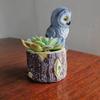 Stylish Owl Planter Elegant Resin Flower Pot For Contemporary Home Dcor