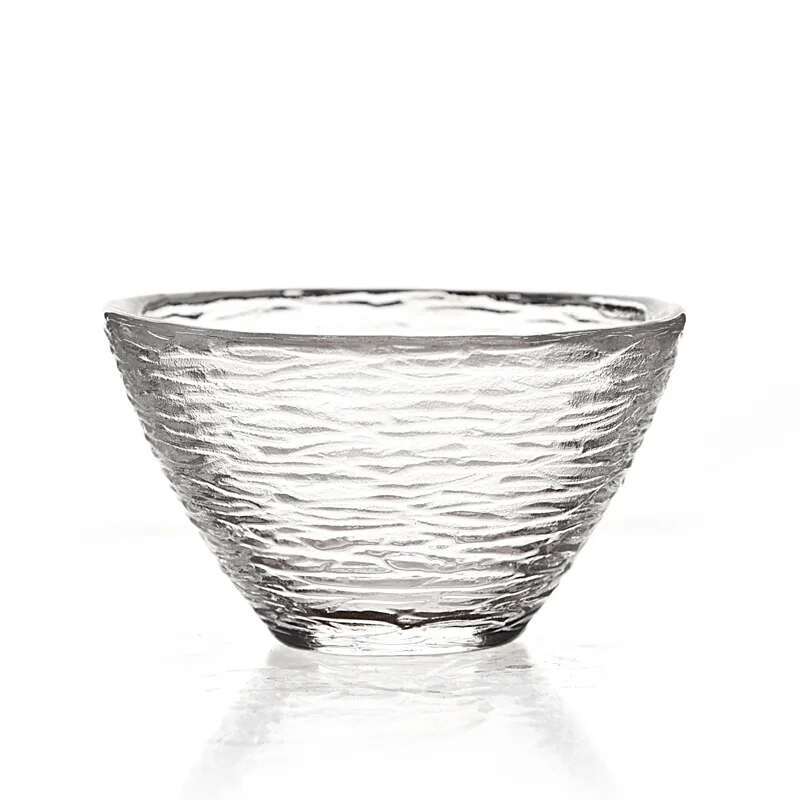 Japanese Hammer Grain Glass Tea Cup Crystal Transparent Cup Kung Fu Tea Set Home Owner Small Tea Cup Tea Bowl G