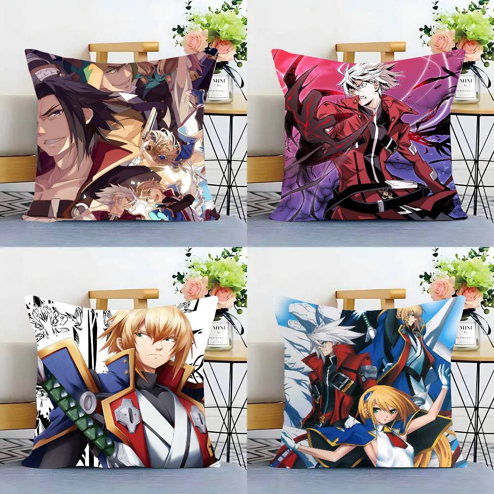 Anime Game B-BLAZBLUE Pillow Case Fashion Square Pillowcase Bedroom Sofa Room Ins Decoration Leisure
