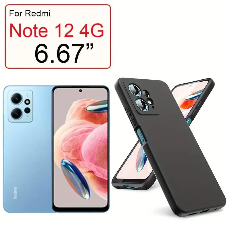 Liquid Silicone Case For Xiaomi Redmi 12 12C 13C Shockproof Case For Redmi Note 12 Pro Plus Note 12S 4G Note 12 5G 4G Note12 Pro+ 5G Phone Cover