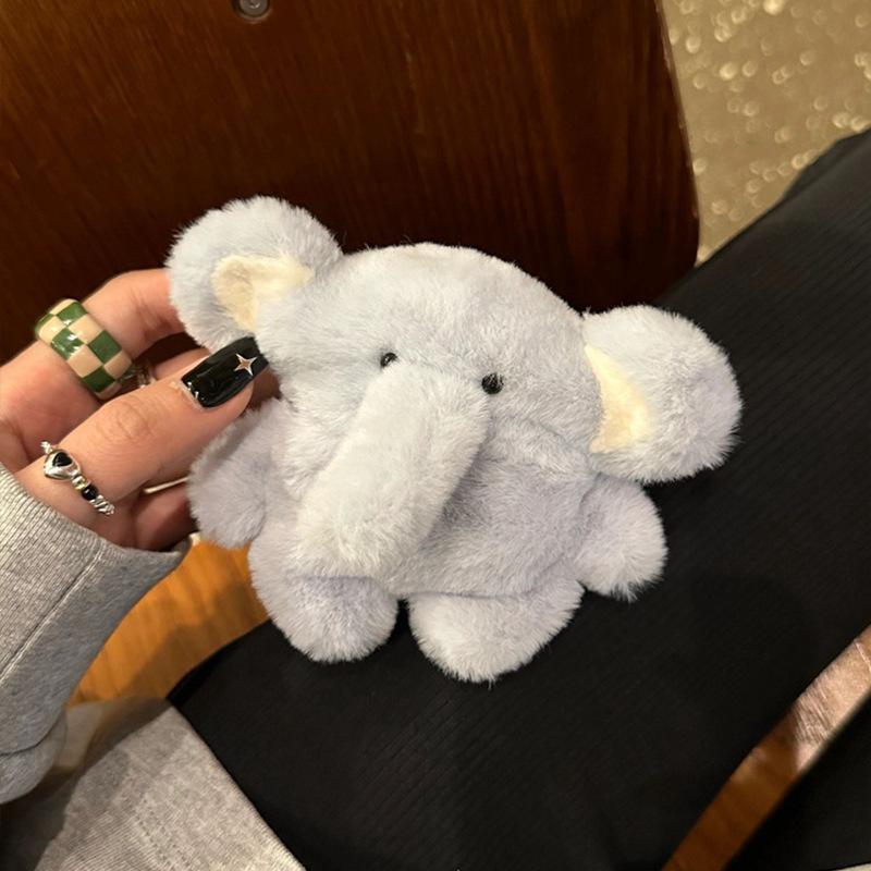 Plush blue elephant suitable for AirPods 1 generation 1 protective case Apple earphone cover earphone case airpodspro1