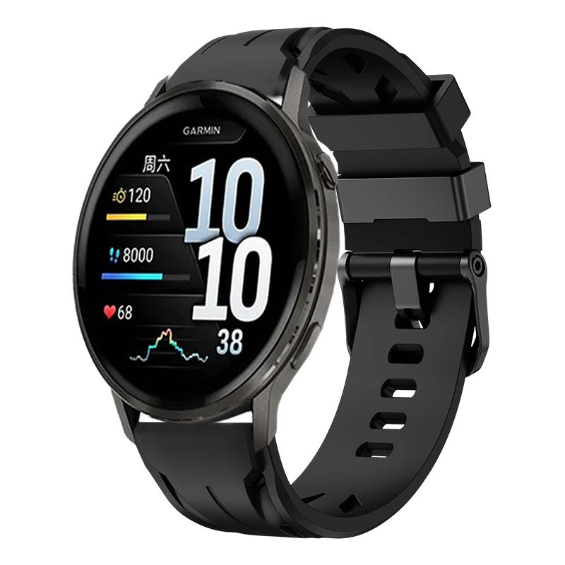 Bracelet en Silicone 22mm pour Garmin Venu 4 45mm Montre de Sport Compatible avec Garmin Venu3 Venu2 Forerunner 570(47mm)/265/255