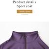 S-3XL Women's Tracksuit Jacket Slim Fit Long Sleeved Fitness Coat Yoga Tops With Thumb Holes Gym Jacket Workout Sweatshirts