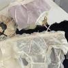 Mid Waist Lace Panties Briefs Mesh Lace Briefs Breathable Underwear for Women  Female Lingerie