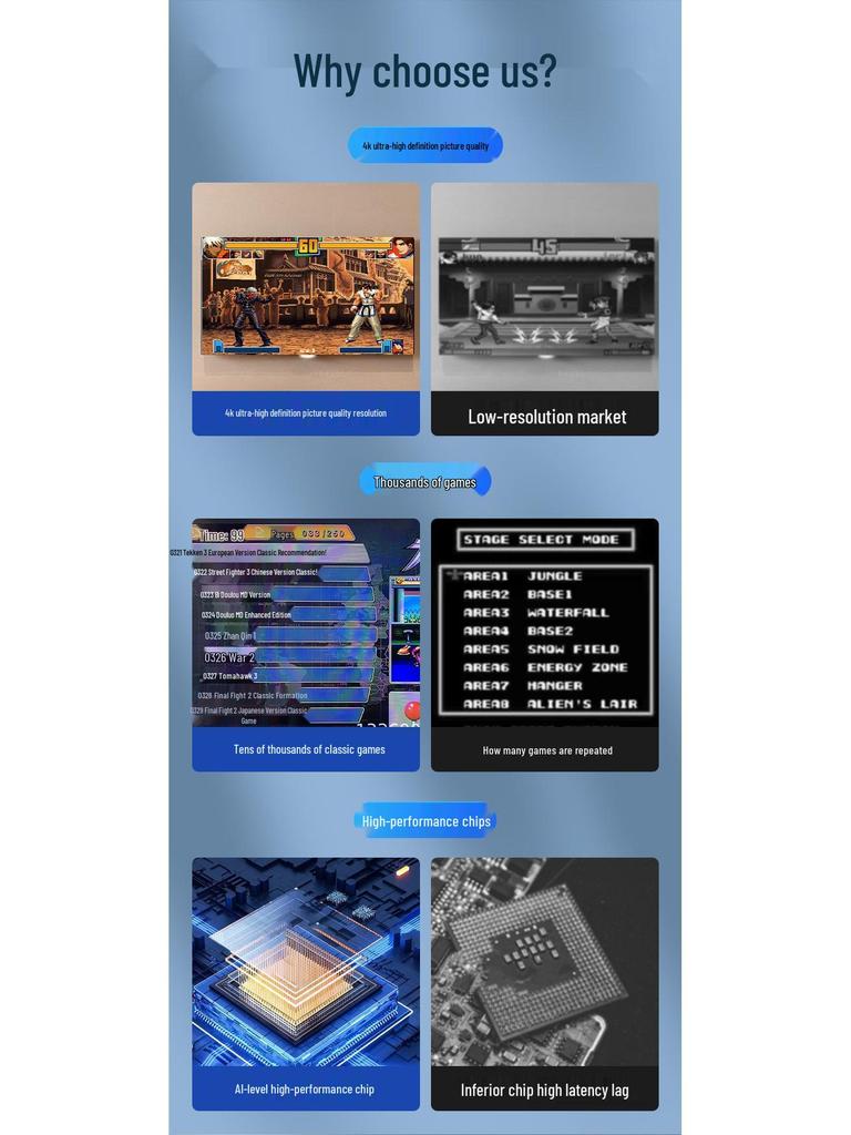Wireless Retro Arcade Console with Dual Controllers