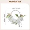 Bridal Handheld Flower Garland Artificial Realistic European Design Wreath for Floral