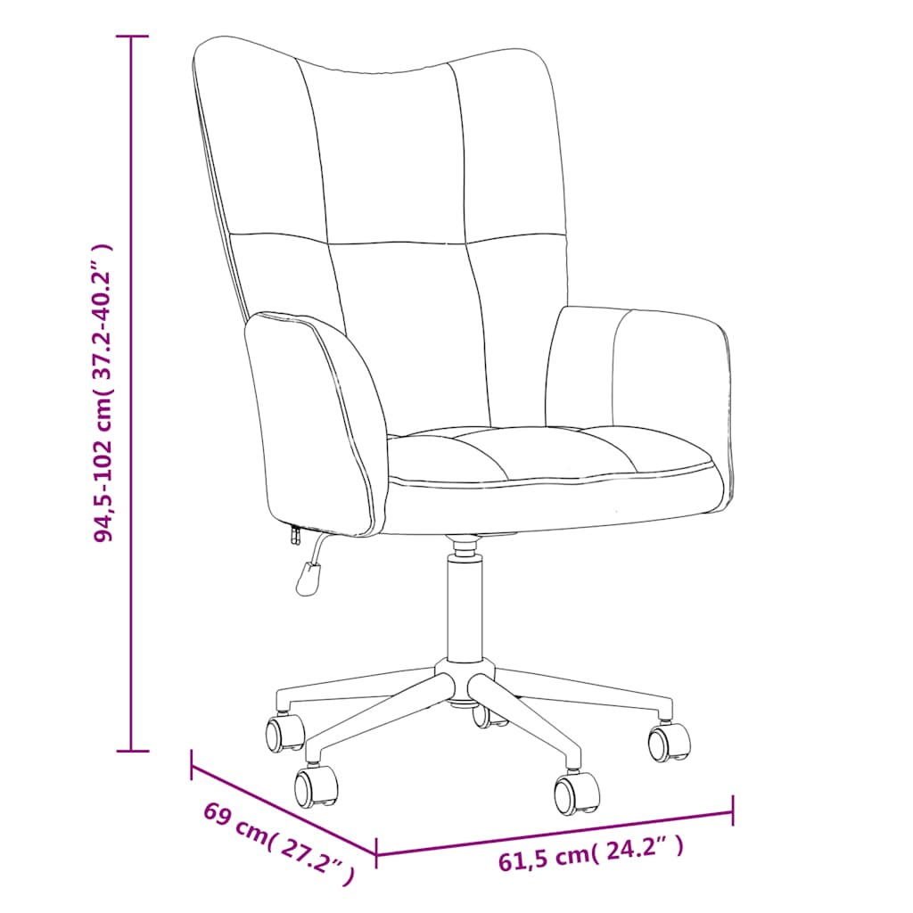 Vidaxl Armchair, Black, Upholstered In Velvet