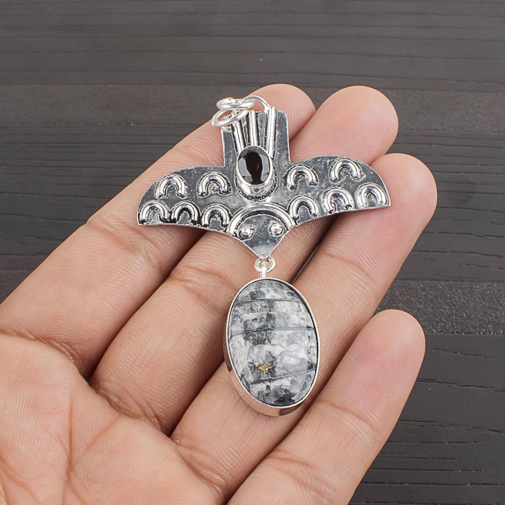 

Natural Orthocears Gemstone 925 Sterling Silver Jewelry Designer Pendant 2.39 AJP-2321
