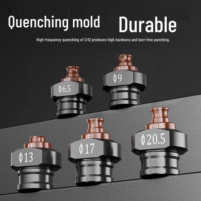 Quiet Bear Portable Hydraulic Punch Machine for PV Brackets CN Plug (adapter Included)