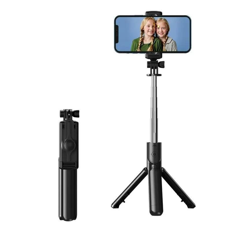 Bluetooth kabelloser Selfie-Stick Mini-Stativ ausziehbarer Einbeinstativ Fernauslöser für iPhone Samsung Xiaomi Handyhalter