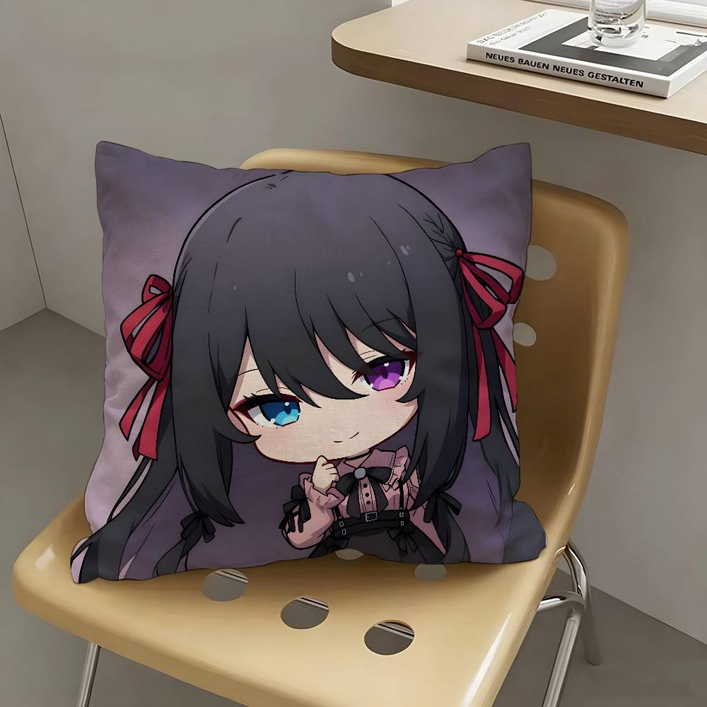 1pc Yoruka Kirihime Anime Characters Pillow Case Fashion Square Pillowcase Bedroom Sofa Room Ins Decoration Leisure