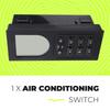 For Sinotruck Howo A7 Car Accessories Air Conditioning Switch Heater Control Panel WG1664820003 Air Conditioning System