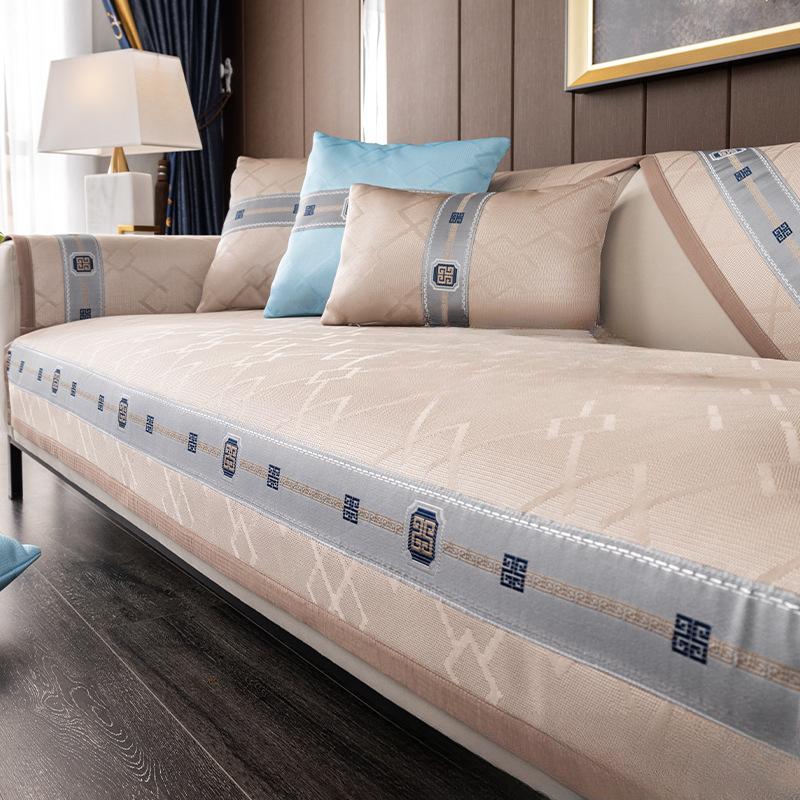 

Ледяной шелк, подушка для дивана, коврик из ротанга, летний, современный, простой, летний коврик, подушка для дивана, нескользящий чехол для дивана, тканевый чехол 70*70