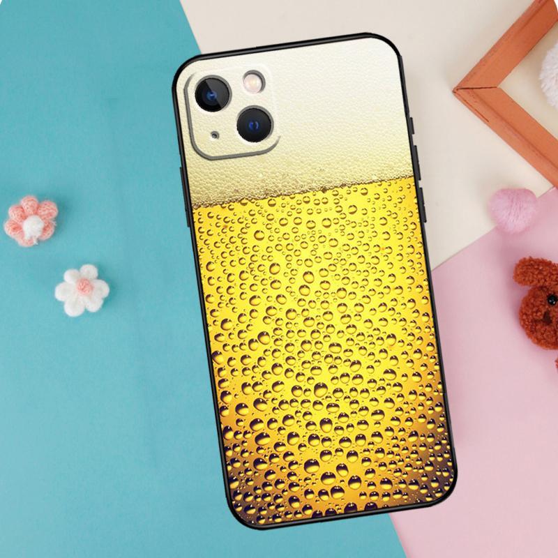 Beer Phone Case For iPhone 16 15 13 12 11 14 Pro Max Plus Mini XR 16e Funda Silicone Back Cover