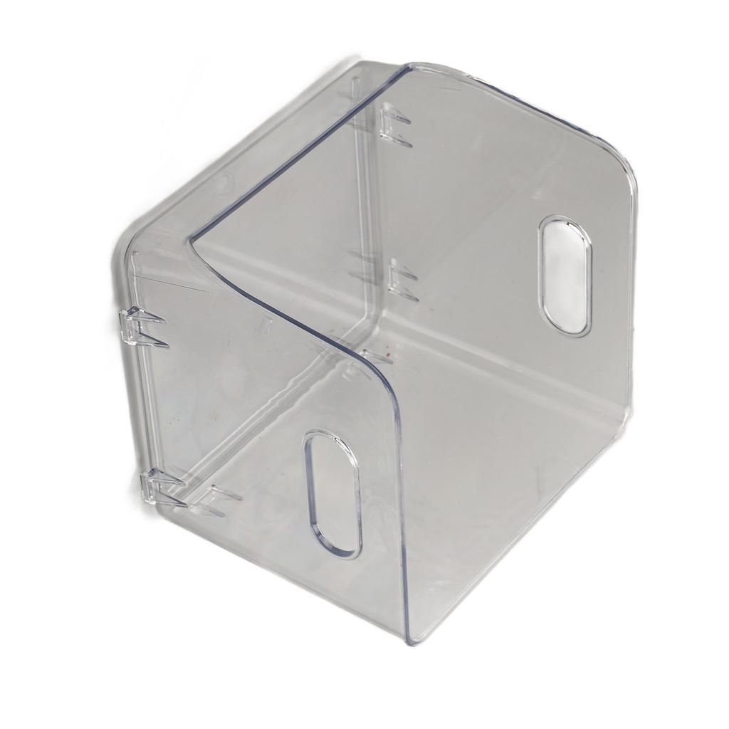 Storage Holder Transparent Stackable Design Waterproof Dustproof Double Handles PET Storage Container