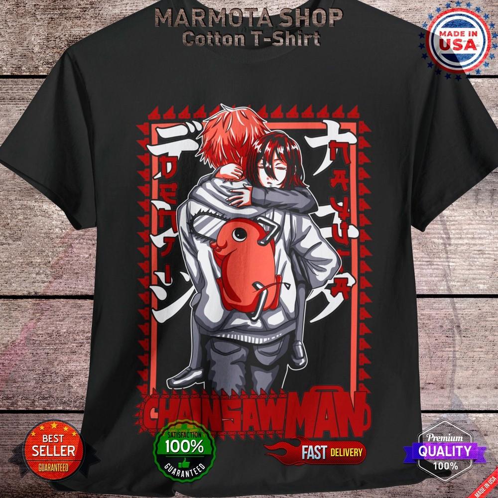 

Denji Nayuta Shirt Chainsaw Man Makima Anime Tee T-Shirt Pochita Otaku Unisex 4XL