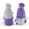 Lavendel-Gnome Plüschdekorationen Frühlings-Gnome Figur mehrstöckige Tablett-Dekorationen Handgefertigte skandinavische Tomte für Küche Zuhause