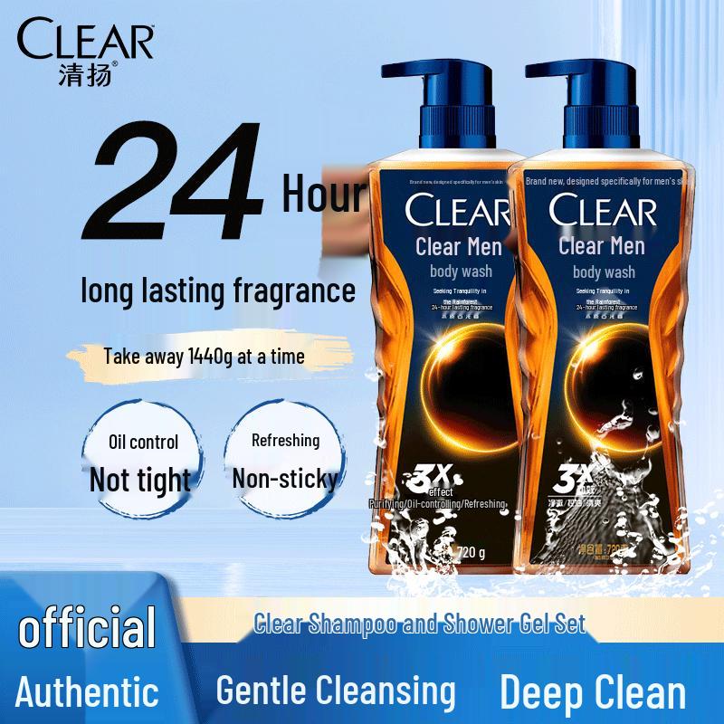 Гель для душа Clear для мужчин, освежающий, контролирующий жирность