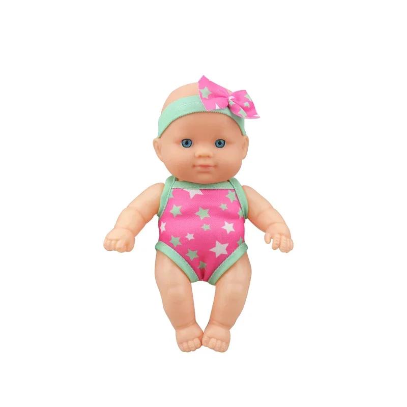 Non-Toxic Doll Toys For Kids Birthday Gifts Children'S Dress Up Simulation Cute Silicone Baby Doll Accessories House Dolls For Children Toys