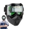 Schweißhelm mit UV-Schutz gegen hochintensives Licht, abnehmbare Schweißkappen, automatische Verdunkelung, Schutzstufe, Schweißmaske