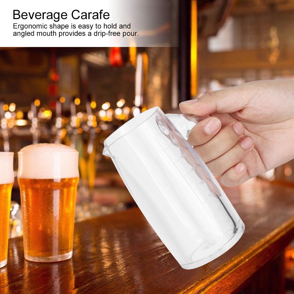200ml Akrilik Şeffaf Meyve Suyu Şişesi Su Sürahisi Şarap İçecek Kabı Kettle Sürahi Bar için