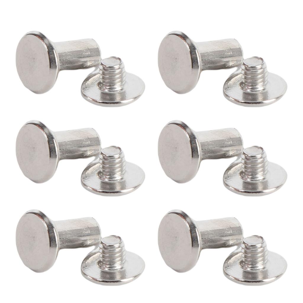 50 Sätze Nieten und Schrauben M4 5x9x9,5mm Edelstahl Flachrundkopf Nietbolzen-Set zum Binden