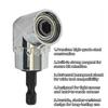 1/4 Inch 105 Degree Right Angle Driver Adapter Hex Shank Power Screwdriver,Quick Change Drive and Magnetic Bit Socket