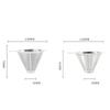Compact Coffee Filter Cone Dripper Hot Water Portable