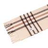RECLOW RECLOW LAND 100% Cashmere Line Check Muffler Beige