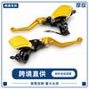 Universal 22mm CNC Aluminum Dual-Piston Hydraulic Brake Master Cylinder Motorcycle ATV Electric Bike Adjustable Lever